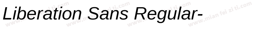 Liberation Sans Regular字体转换